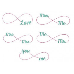 Stickdatei - Unendlichkeitszeichen